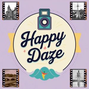 the logo for happy daze a newton stewart initiative event